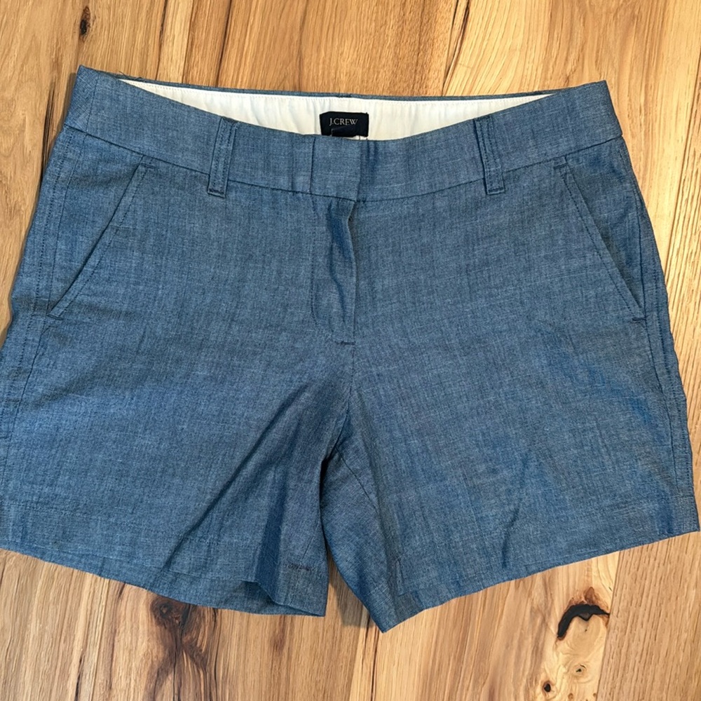 J Crew Chambray Denim shorts